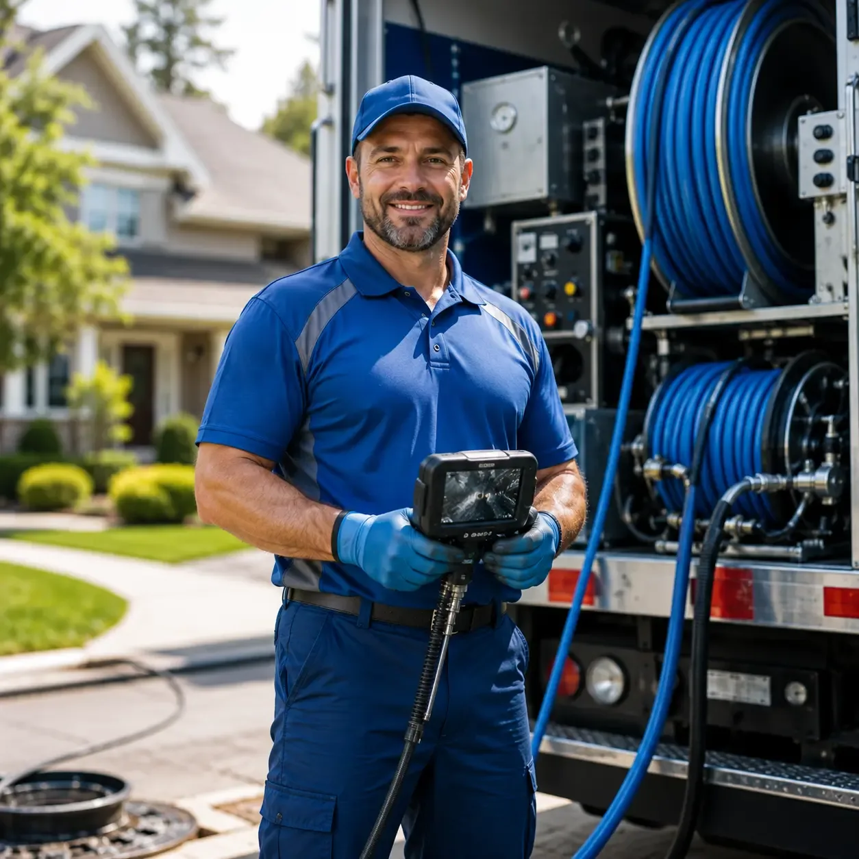Local outdoor drain cleaning specialists in Elwell, MI